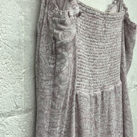 WILFRED Broadway Dress Ruffle Midi Lilac Purple Birch size 8 Aritzia - Picture 12 of 12